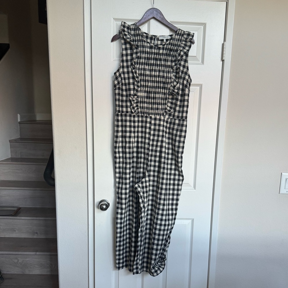 DARLING CHECKERED JUMPSUIT ROMPER
